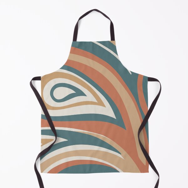 Artikelvorschau, Retro, Midcentury Modern, Geometric Art, Terracotta, Teal entworfen und verkauft von meggydesigns.