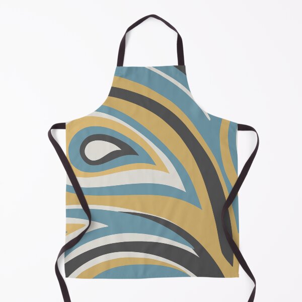 Artikelvorschau, Retro, Midcentury Modern, Geometric Art, Blue, Gold, Charcoal entworfen und verkauft von meggydesigns.