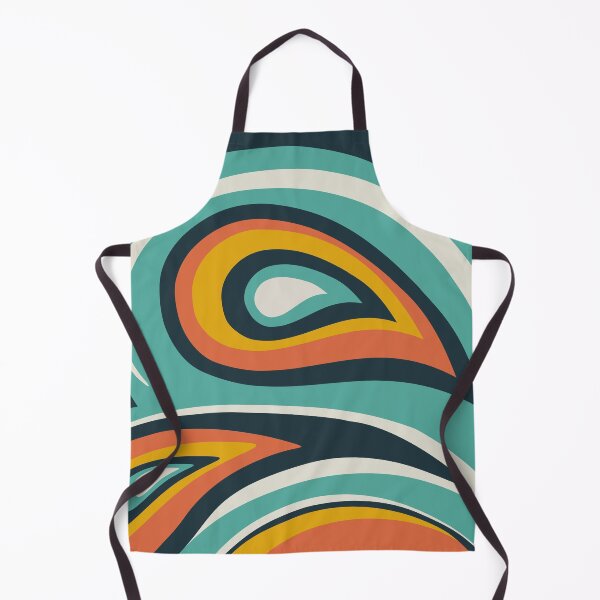 Artikelvorschau, Retro, Midcentury Modern, Geometric Art, Teal, Orange, Yellow entworfen und verkauft von meggydesigns.