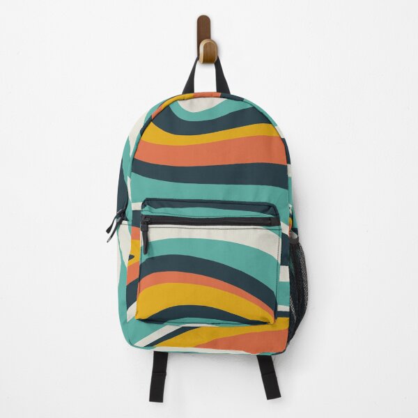 Artikelvorschau, Retro, Midcentury Modern, Geometric Art, Teal, Orange, Yellow entworfen und verkauft von meggydesigns.