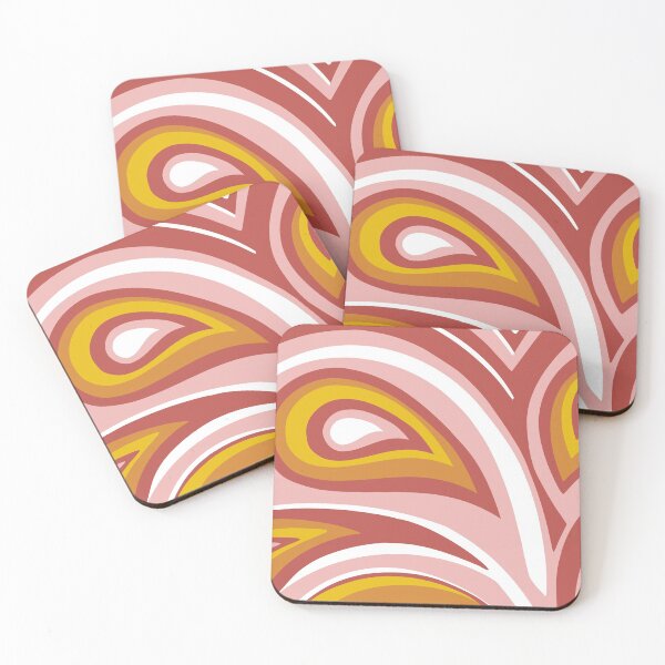 Artikelvorschau, Retro, Midcentury Modern, Geometric Art, Pink and Yellow entworfen und verkauft von meggydesigns.