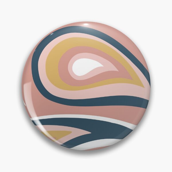 Artikelvorschau, Retro, Midcentury Modern, Geometric Art, Pink, Gold, Navy Blue entworfen und verkauft von meggydesigns.