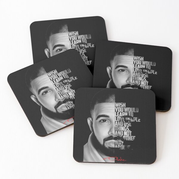Item preview, Black and white Drake quote designed and sold by Enea Kelo.