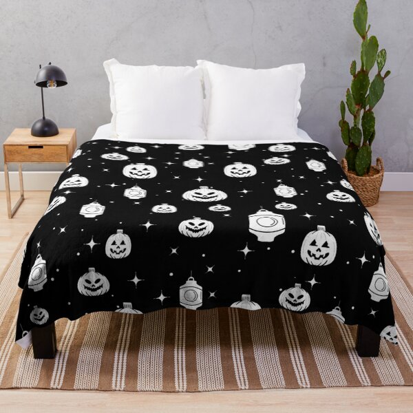Item preview, Halloween pumpkin Jack-o'-lantern Black and White designed and sold by lipemo.