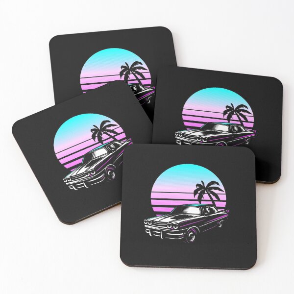 Item preview, Synthwave Retro Car designed and sold by yaekus.