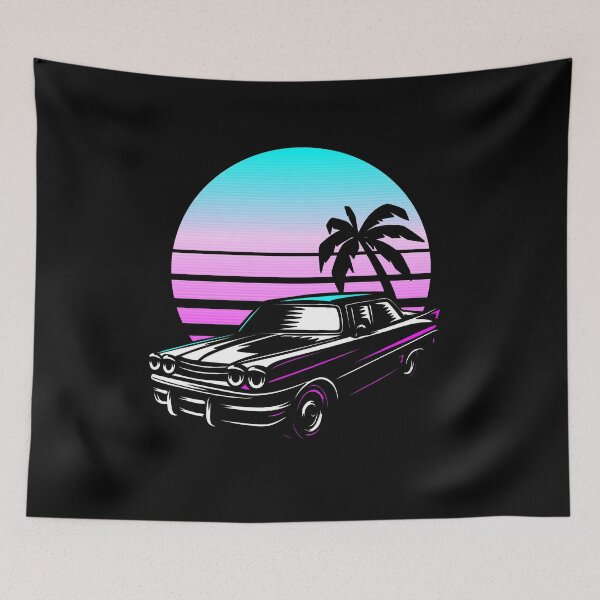 Item preview, Synthwave Retro Car designed and sold by yaekus.