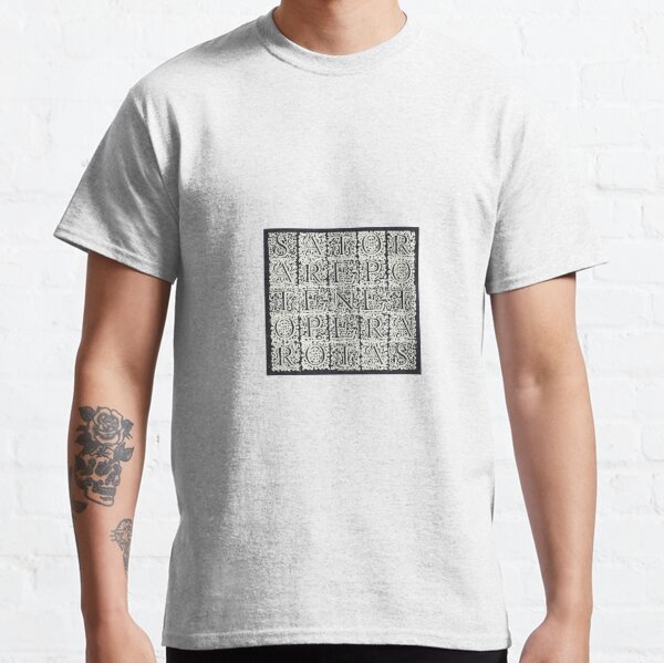 Sator Square - Ornate Text Medieval Protection Charm Classic T-Shirt