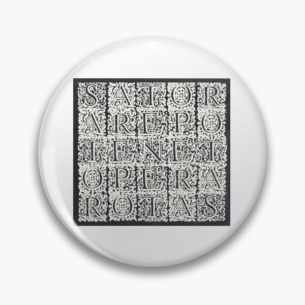 Item preview, Sator Square - Ornate Text Medieval Protection Charm designed and sold by Talia Felix.