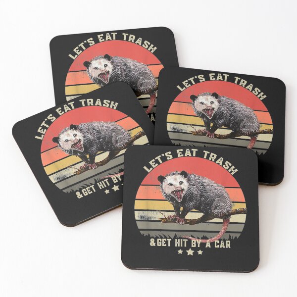 Item preview, Let's Eat Trash Get Hit By A Car Vintage Opossum designed and sold by JohnsonEdwards.