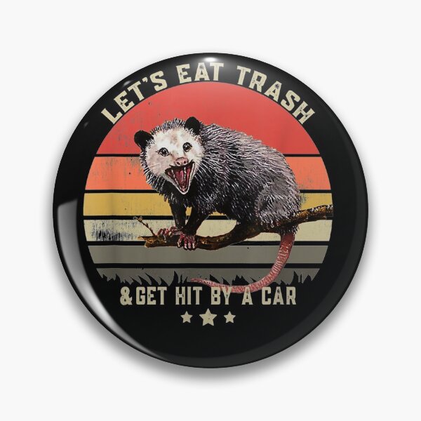 Item preview, Let's Eat Trash Get Hit By A Car Vintage Opossum designed and sold by JohnsonEdwards.