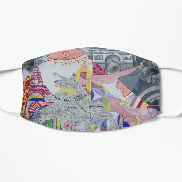 Guernica; but I wanted to divert it by trying to hold back only the hope of a better future. The decor and the attitude of the characters are transformed in the light of the large sole which this time illuminates the faces positively. The tiny tiny Guern Mask