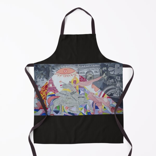 Guernica; but I wanted to divert it by trying to hold back only the hope of a better future. The decor and the attitude of the characters are transformed in the light of the large sole which this time illuminates the faces positively. The tiny tiny Guern Apron