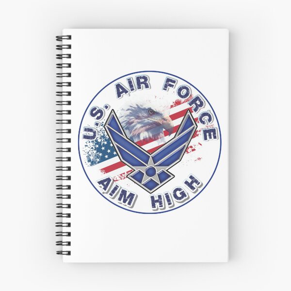 Item preview, U.S. Air Force Aim High Logo with Flag and Eagle. designed and sold by AGED Limited.