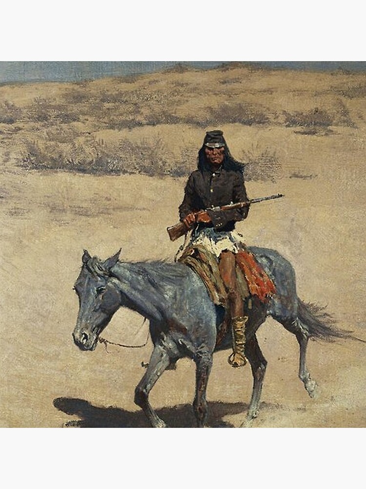 Apache Scout” Western Art by Frederick Remington Poster for Sale by  PatricianneK