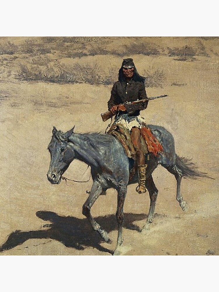 Apache Scout” Western Art by Frederick Remington Poster for Sale by  PatricianneK