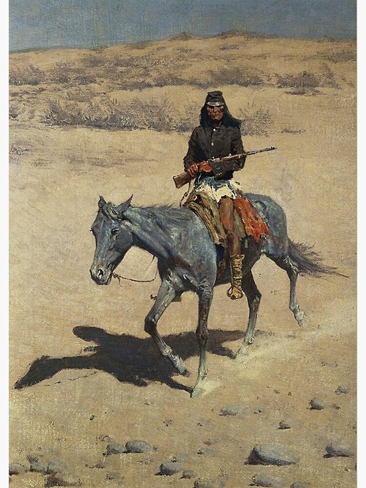 Apache Scout” Western Art by Frederick Remington Poster for Sale by  PatricianneK