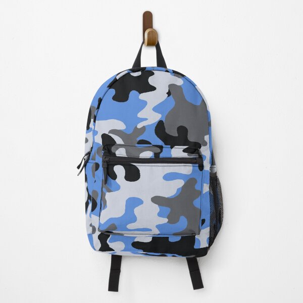 Item preview, Blue Camouflage Design Poster – Modern Racing Texture Art designed and sold by Road To Track.