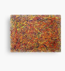 Abstract Jackson Pollock Painting Original Art Titled: Singularity Canvas Print