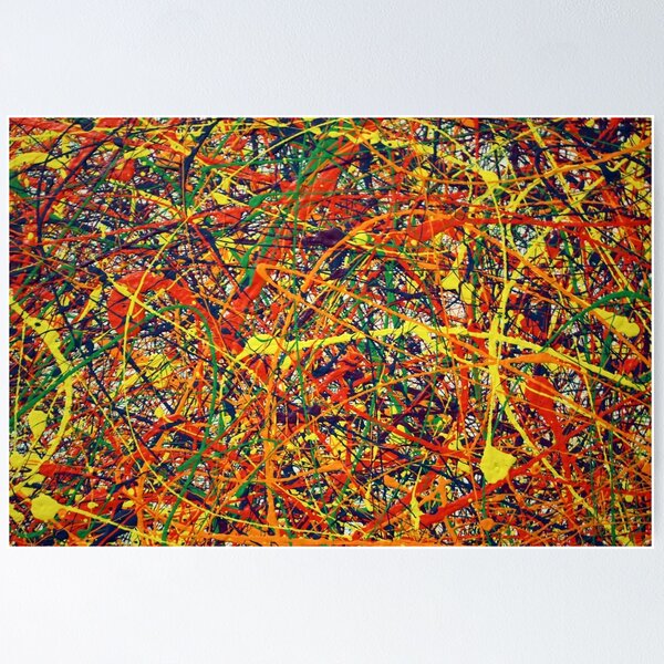 Item preview, Abstract Jackson Pollock Painting Original Art designed and sold by ZeeClark.