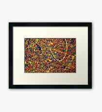 Modern Abstract Jackson Pollock Painting Original Art Titled: Constant Harmony Framed Print