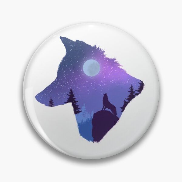 Item preview, Wolf Moon Sticker designed and sold by A Light Worker.