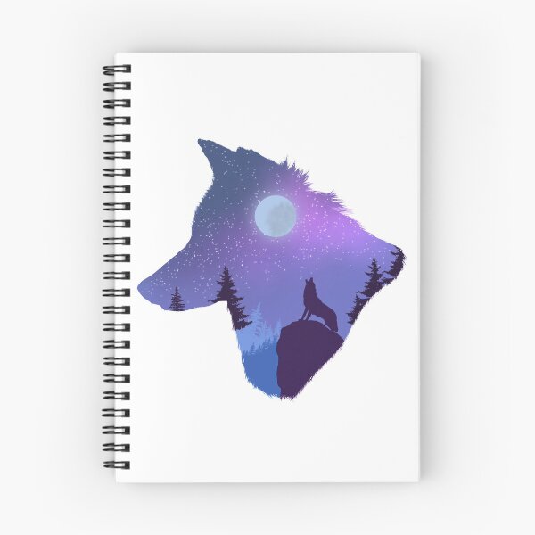 Item preview, Wolf Moon Sticker designed and sold by A Light Worker.