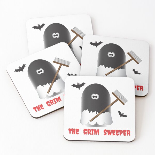Item preview, Funny Halloween - The Grim Sweeper designed and sold by Harlake.