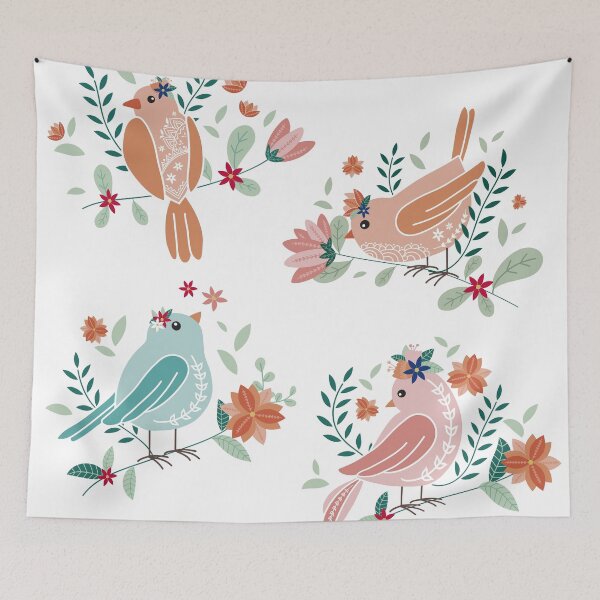 Item preview, Cute birds sing designed and sold by mischellero.