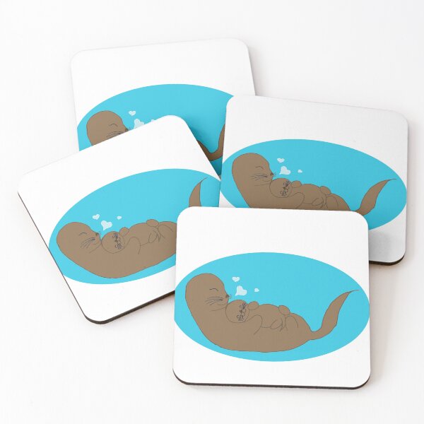 Item preview, Mama and Baby Sea Otter designed and sold by LuxPNSilva.