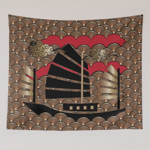 Item preview, Japanese Waves Crest Copper Design designed and sold by Nobiya.