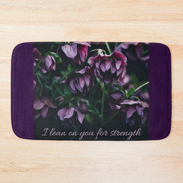 Item preview, Purple Flowers I lean on you for strength designed and sold by HeatherEthereal.