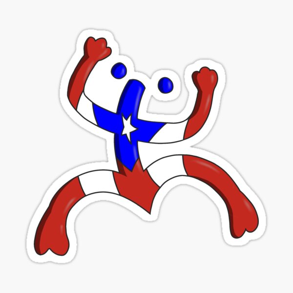 Taino Coqui Symbol With Puerto Rican Flag Inside Sticker For Sale By Weps81 Redbubble 