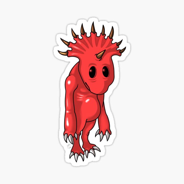 zehn Hörner niedlicher Dämon Sticker