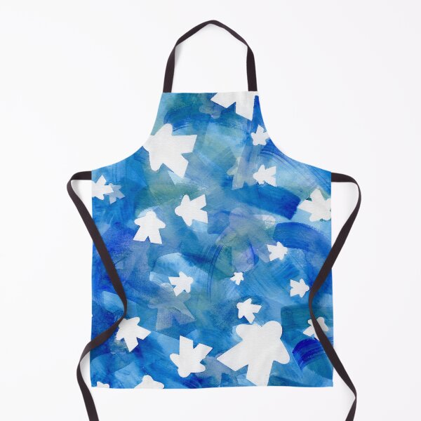 Item preview, Meeples in Blue designed and sold by Zab Butler Design.
