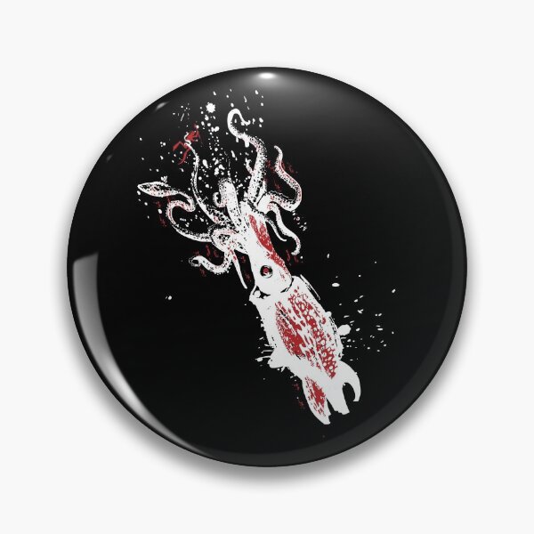 Item preview, Predator of the Deep, The Giant Squid - White Splatter designed and sold by OthersidePrints.