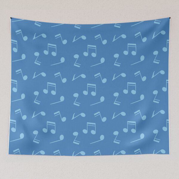Item preview, Pastel Blue Music Notes Pattern  designed and sold by FriendsList.
