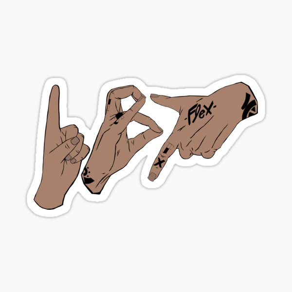 Gang Hand Signs Stickers Redbubble