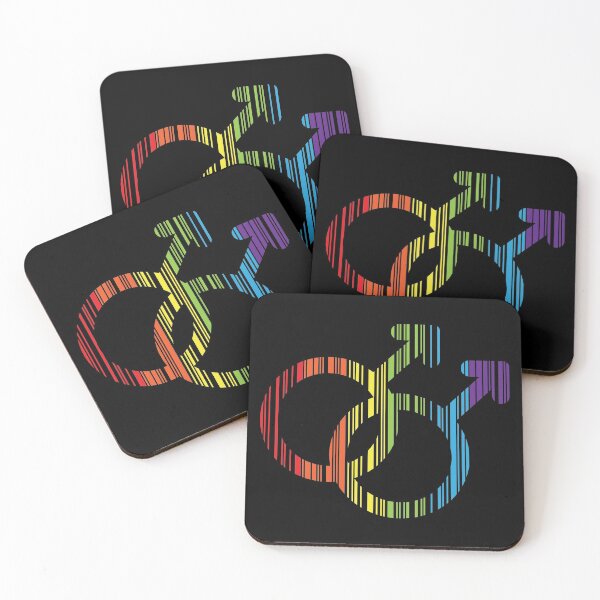 Item preview, RAINBOW GAY SYMBOL BARCODE designed and sold by Dwarf-Monkey.