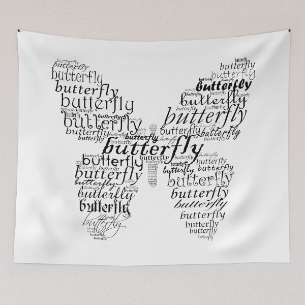Item preview, Typographic butterfly designed and sold by adiosmillet.