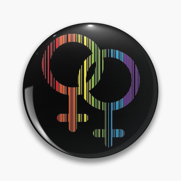 Item preview, RAINBOW LESBIAN SYMBOL BARCODE designed and sold by Dwarf-Monkey.