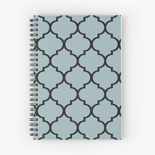 Item preview, Soft Teal and Black Moroccan Trellis Pattern designed and sold by James Prince.