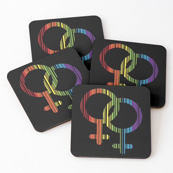Item preview, RAINBOW LESBIAN SYMBOL BARCODE designed and sold by Dwarf-Monkey.