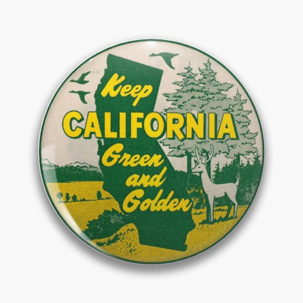 Item preview, Keep California Green and Golden Vintage designed and sold by hilda74.