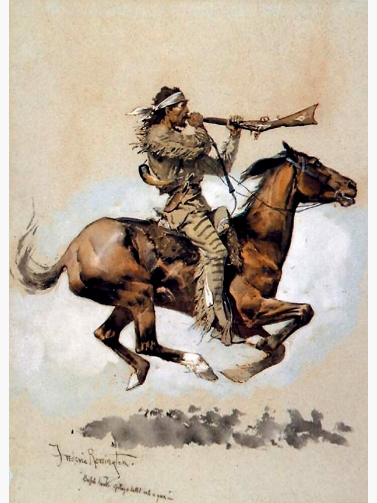 Buffalo Hunter Spitting Bullets” by Frederick Remington