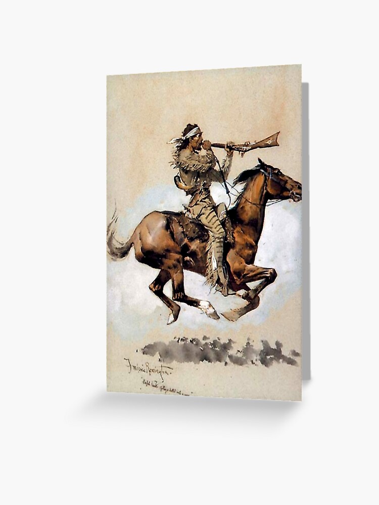 Buffalo Hunter Spitting Bullets” by Frederick Remington