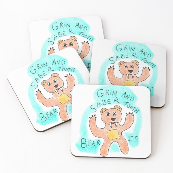 Item preview, Grin and Saber Tooth Bear it designed and sold by Pandarami.