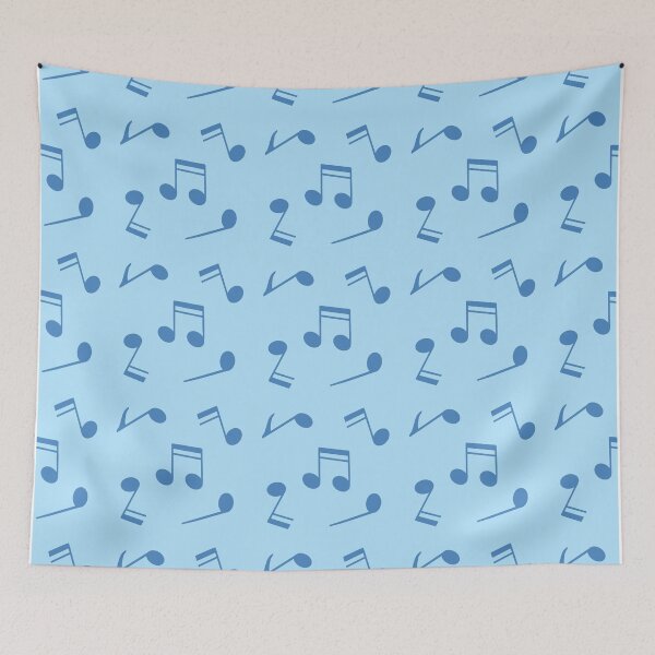 Item preview, Pastel Blue Music Notes Pattern  designed and sold by FriendsList.