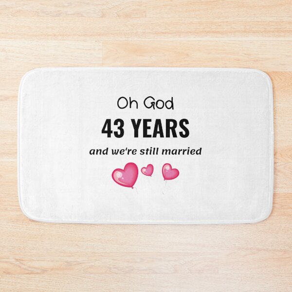 Item preview, 43rd Wedding Anniversary Funny Gift for Him or Her designed and sold by TheGreekGuy.
