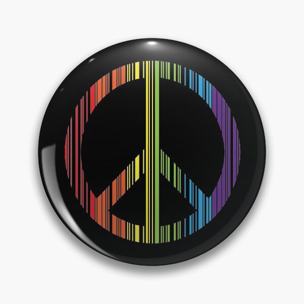 Item preview, RAINBOW PEACE SYMBOL BARCODE designed and sold by Dwarf-Monkey.