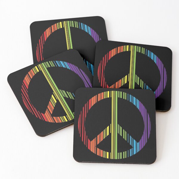 Item preview, RAINBOW PEACE SYMBOL BARCODE designed and sold by Dwarf-Monkey.